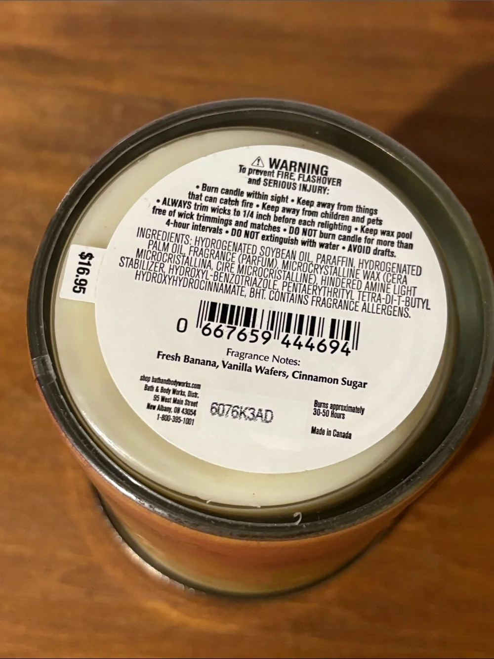 Main Street Bakery Single Wick